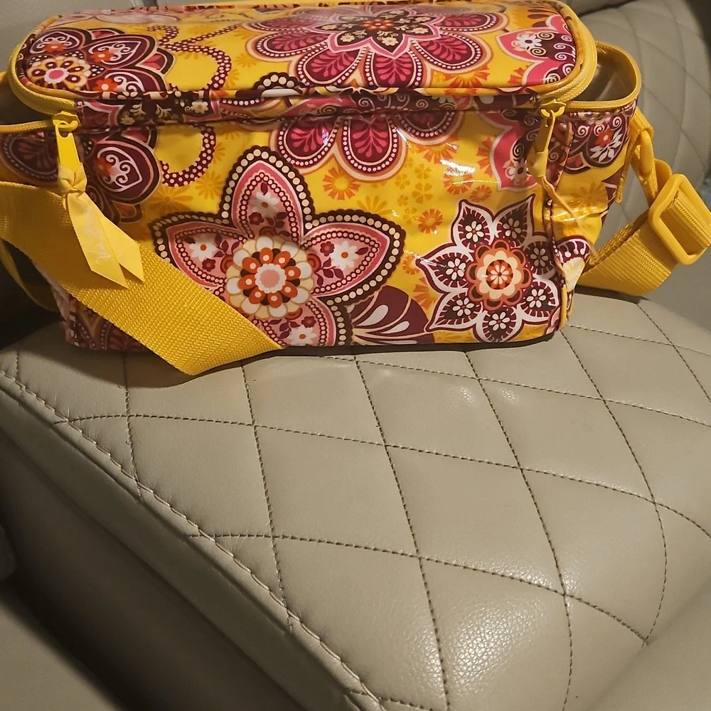 Vera Bradley Yellow and Pink Floral Baby Bag